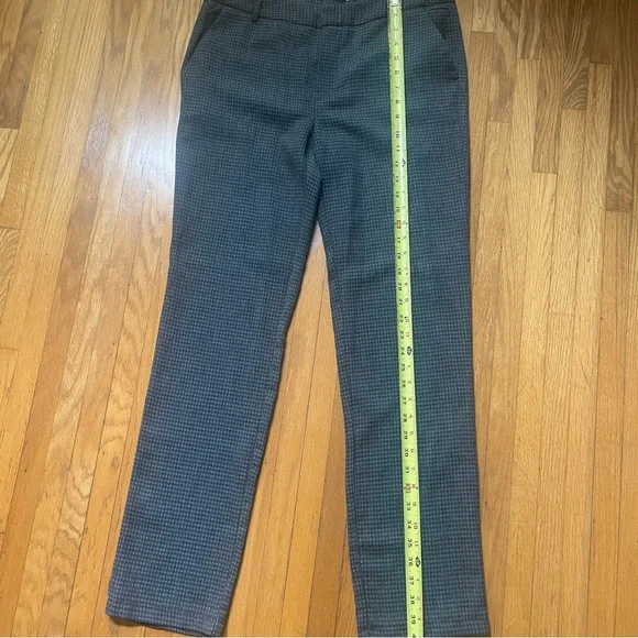 Anine Bing Tuxedo Houndstooth Gray Pants Work